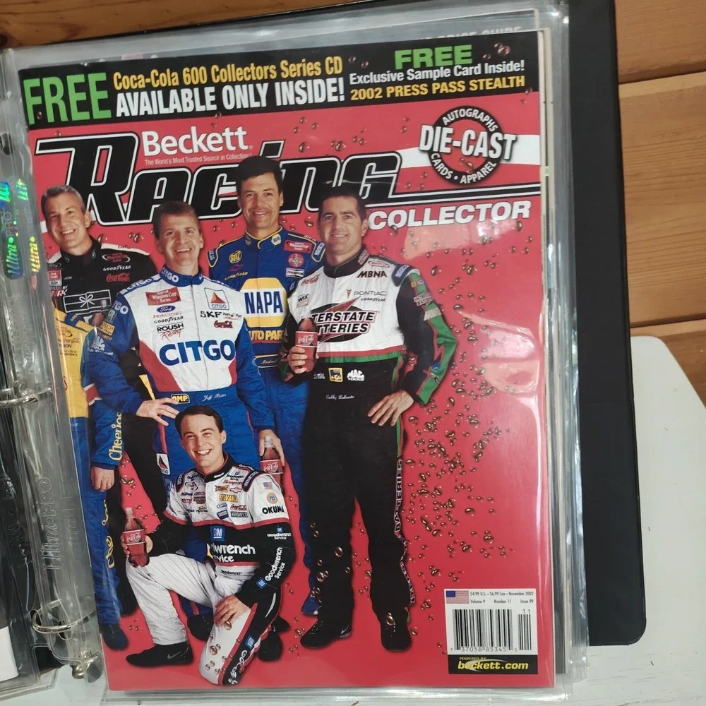 Vintage Beckett Racing Magazine November 2002 Near Mint Protective Sleeved